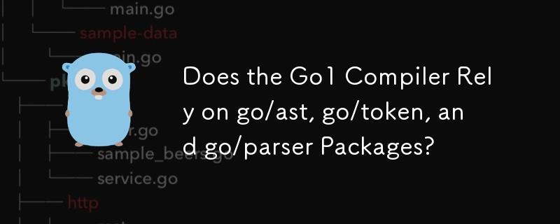 Does the Go1 Compiler Rely on go/ast, go/token, and go/parser Packages?