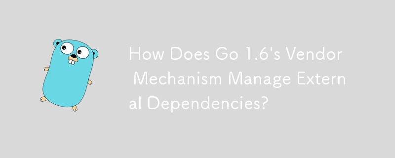 Go 1.6 のベンダー メカニズムは外部依存関係をどのように管理しますか?