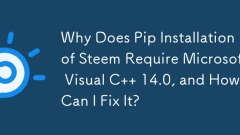 Steem の Pip インストールに Microsoft Visual C 14.0 が必要なのはなぜですか? それを修正するにはどうすればよいですか?