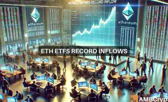 以太坊ETF创下5.15亿好意思元的流入记载，但ETH的苍凉仍是存在