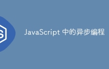 JavaScript 中的异步编程