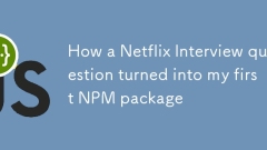 How a Netflix Interview question turned into my first NPM package