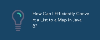 Wie kann ich eine Liste in Java 8 effizient in eine Karte konvertieren?