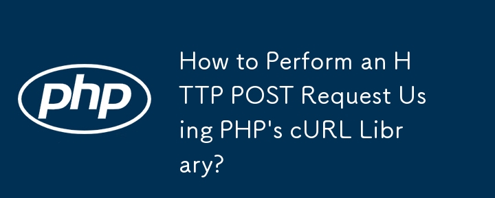 Bagaimana untuk Melaksanakan Permintaan HTTP POST Menggunakan Perpustakaan cURL PHP?