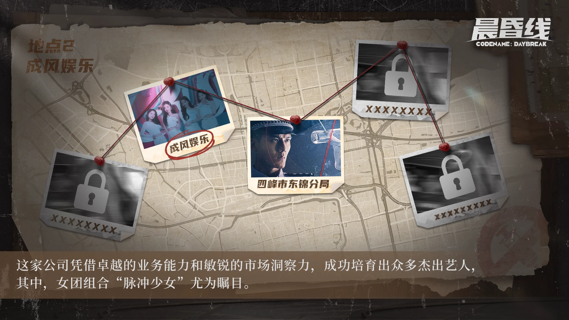 互动影视游戏《晨昏线》线人档案VOL.2 成风娱乐