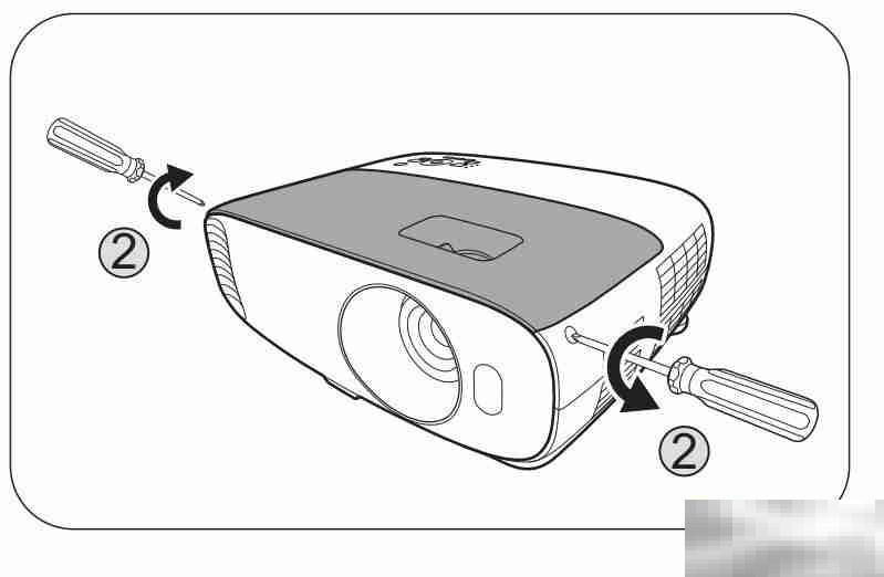 明基tk800m怎么换灯泡