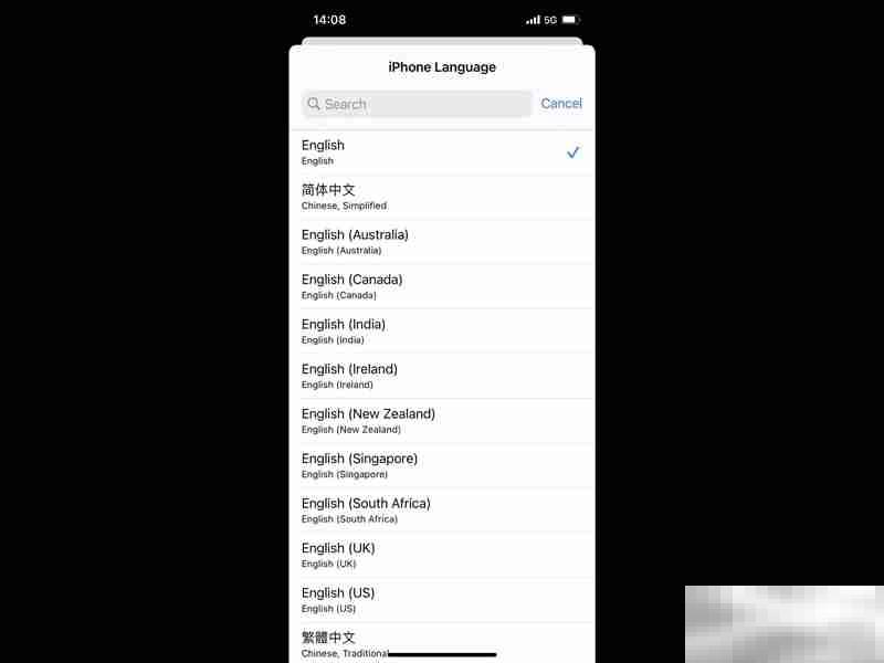 苹果手机变成英文了怎么恢复中文