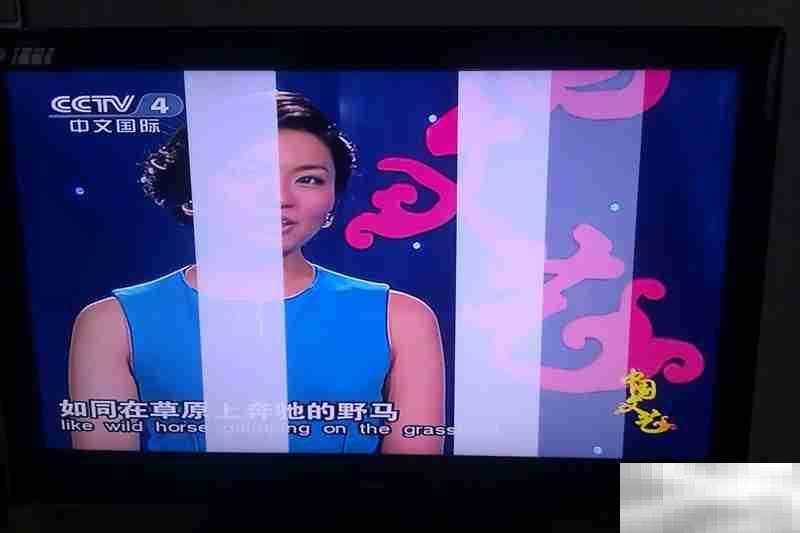 电视机出现竖条纹还能修好吗?
