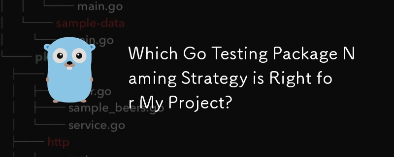 Strategi Penamaan Pakej Go Testing manakah yang Sesuai untuk Projek Saya?