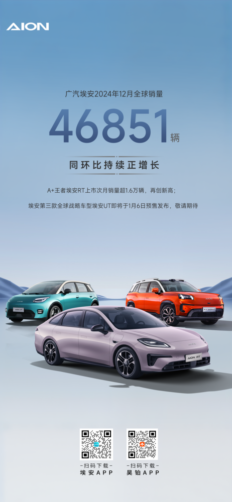 埃安推最高5000元购车保险补贴:打响新年抢攻第一枪