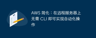 aws 简化:在远程服务器上无需 cli 即可实现自动化操作