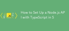 如何在 5 時間內使用 TypeScript 設定 Node.js API