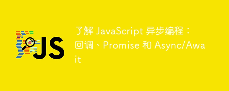 了解 javascript 异步编程：回调、promise 和 async/await