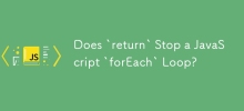 `return` 是否會停止 JavaScript `forEach` 迴圈？