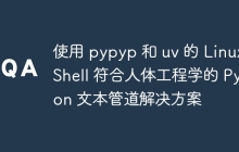 使用 pypyp 和 uv 的 Linux Shell 符合人体工程学的 Pyhon 文本管道解决方案