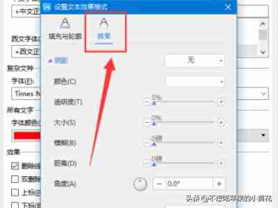 word文本效果设置在哪（WORD文档文本效果设置方法）