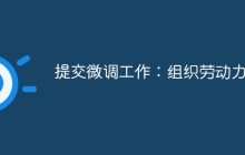 提交微调工作：组织劳动力