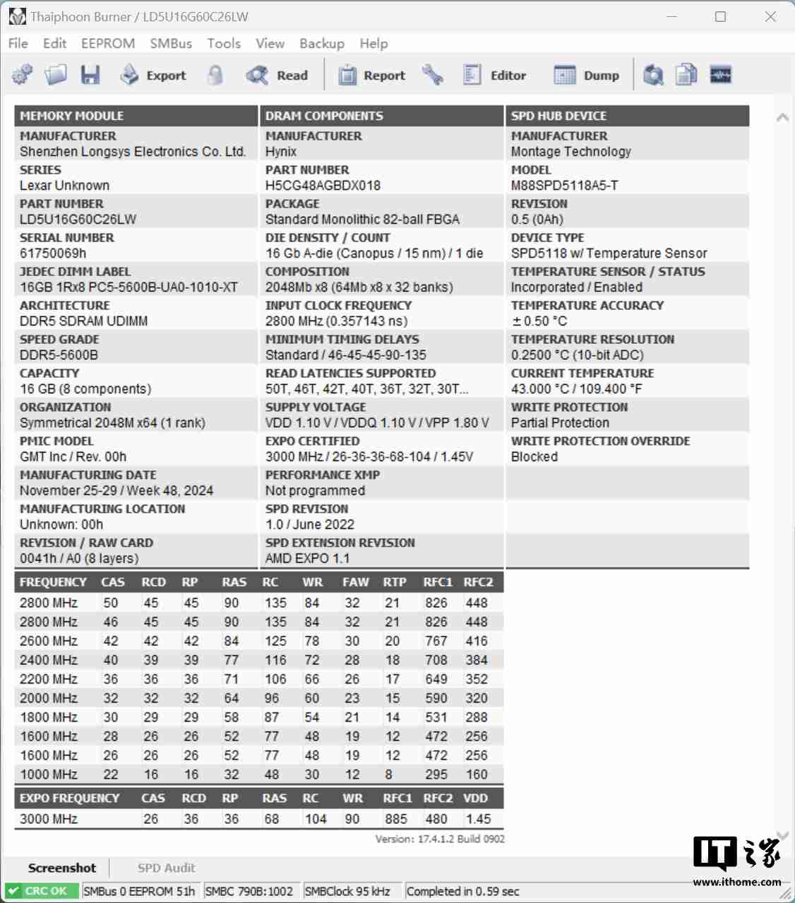雷克沙战神之翼 ARES RGB DDR5 6000 C26 内存体验:超低时序 + 海力士颗粒认证,专为 AMD 平台打造