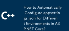 如何在 ASP.NET Core 中針對不同環境自動設定 appsettings.json？