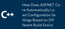 ASP.NET Core如何根據不同的建置環境自動載入配置設定？