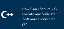 How Can I Securely Generate and Validate Software License Keys?