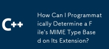 How Can I Programmatically Determine a File's MIME Type Based on Its Extension?