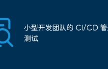小型开发团队的 CI/CD 管道测试
