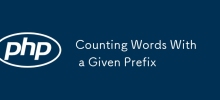 Counting Words With a Given Prefix