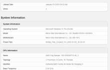 微星新绝影 16 AI+ 现身 Geekbench，搭载 AMD 未发布 8 核处理器
