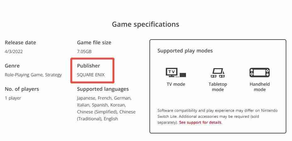 Switch美服《三角战略》重新上架销售 发行商变更