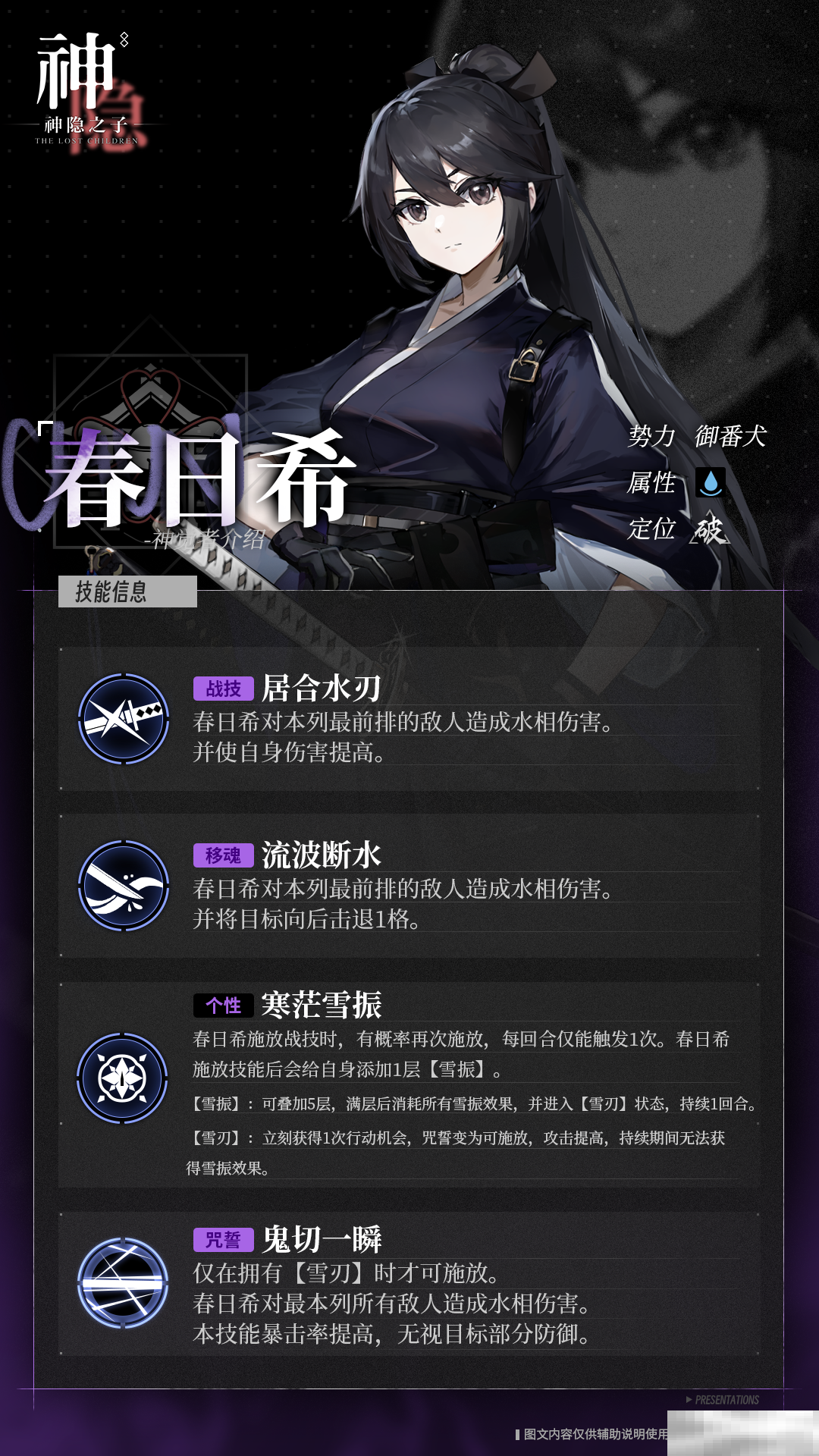 《神隐之子》神觉者春日希角色图鉴