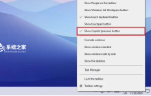 Win10在任务栏上禁用微软Copilot的三种方法