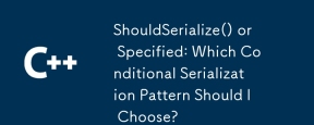 ShouldSerialize() 或指定：我应该选择哪种条件序列化模式？