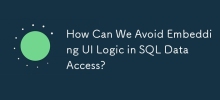 我们如何避免在 SQL 数据访问中嵌入 UI 逻辑？