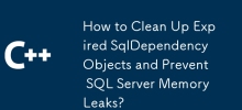 How to Clean Up Expired SqlDependency Objects and Prevent SQL Server Memory Leaks?