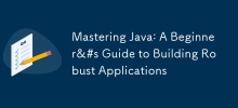 掌握 Java：建立健壯應用程式的初學者指南
