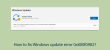 如何修復 Windows 更新錯誤 0x800f0982？