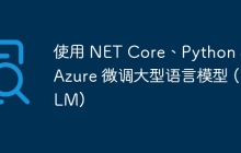 使用 NET Core、Python 和 Azure 微调大型语言模型 (LLM)