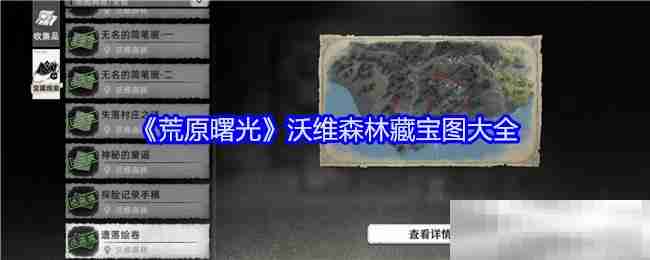 《荒原曙光》沃维森林藏宝图大全