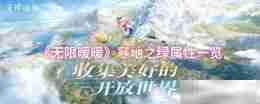 《无限暖暖》寒地之绿属性一览