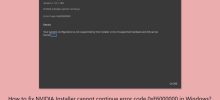 如何修復 Windows 中的 NVIDIA 安裝程式無法繼續錯誤代碼 0xE6000000？