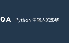 Python 中输入的影响
