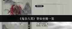 《鬼谷八荒》登仙坐骑一览