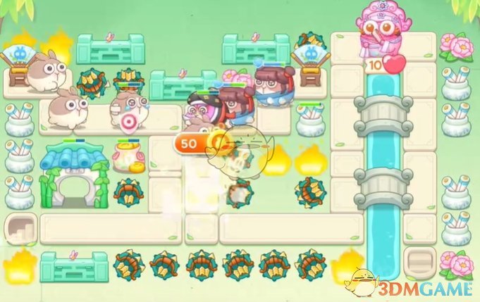 《保卫萝卜4》梁波波与祝秋秋第62关通关攻略