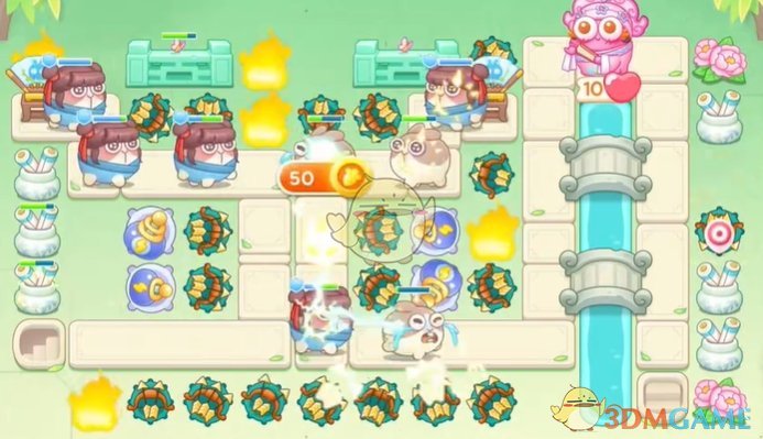 《保卫萝卜4》梁波波与祝秋秋第62关通关攻略