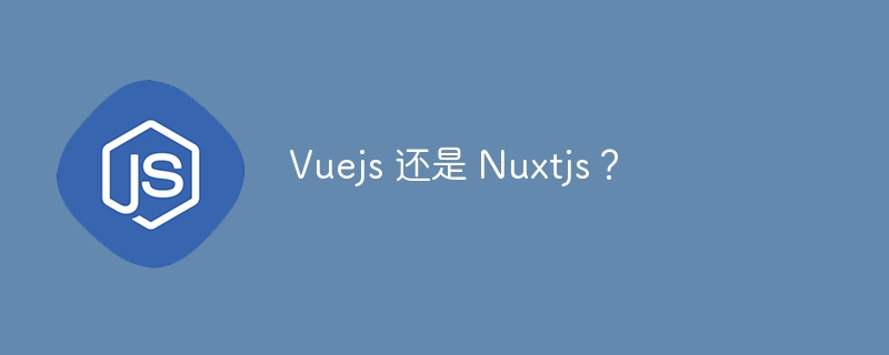 vuejs 还是 nuxtjs？