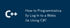 How to Programmatically Log In to a Website Using C#?