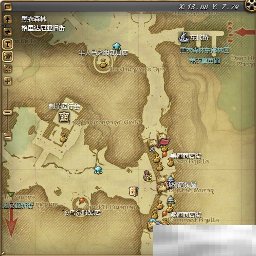 《最终幻想14：水晶世界》橙汁购买位置介绍