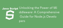 釋放中間件的力量：Node.js 開發人員綜合指南