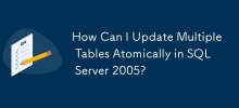 Bagaimanakah Saya Boleh Kemas Kini Berbilang Jadual Secara Atom dalam SQL Server 2005?